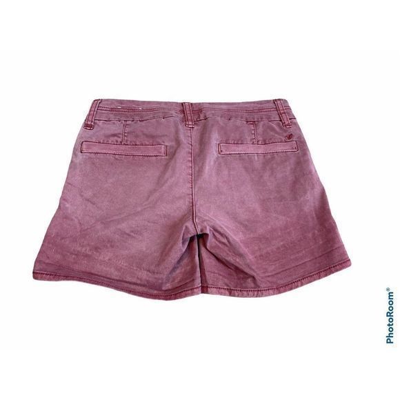 American Eagle Outfitters Stretch Purple‎ Denim Midi Shorts Women's Size 00 5” - Picture 2 of 5